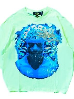 WATSON EXPAND YOUR MIND CROPPED T-SHIRT (GREEN)  XL